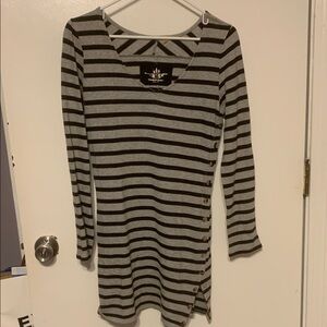 Striped tunic top or short dress